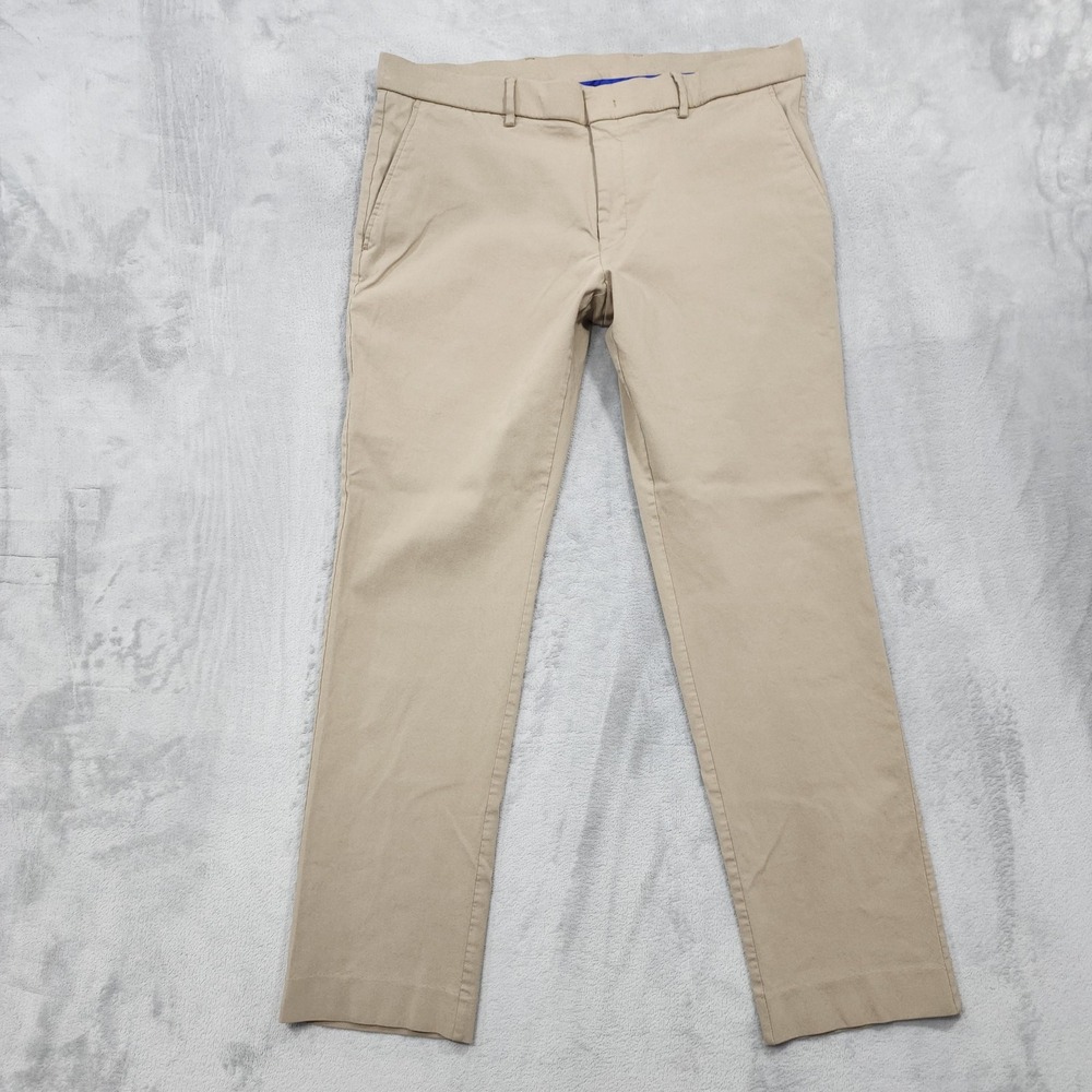 Collection By Michael Strahan Pants Mens 36x30 Beige Slim Fit Chino Stretch